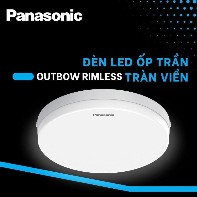 Panasonic - Đèn Ốp Trần Tràn Viền Outbow Rimless